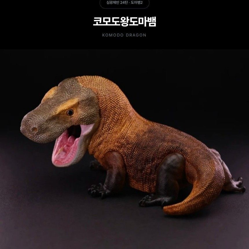 [동물행성 심광체반 24탄 도마뱀2] 코모도 왕도마뱀 피규어