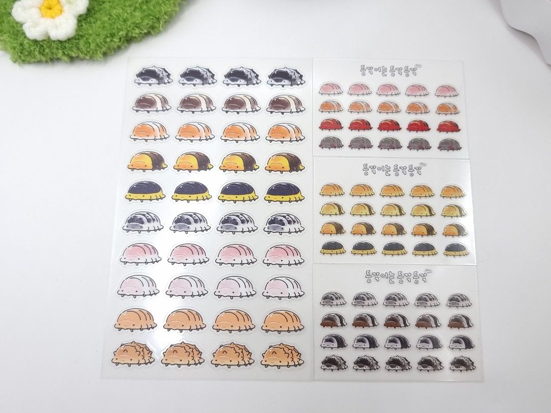 등각 콩벌레 리무버블 스티커