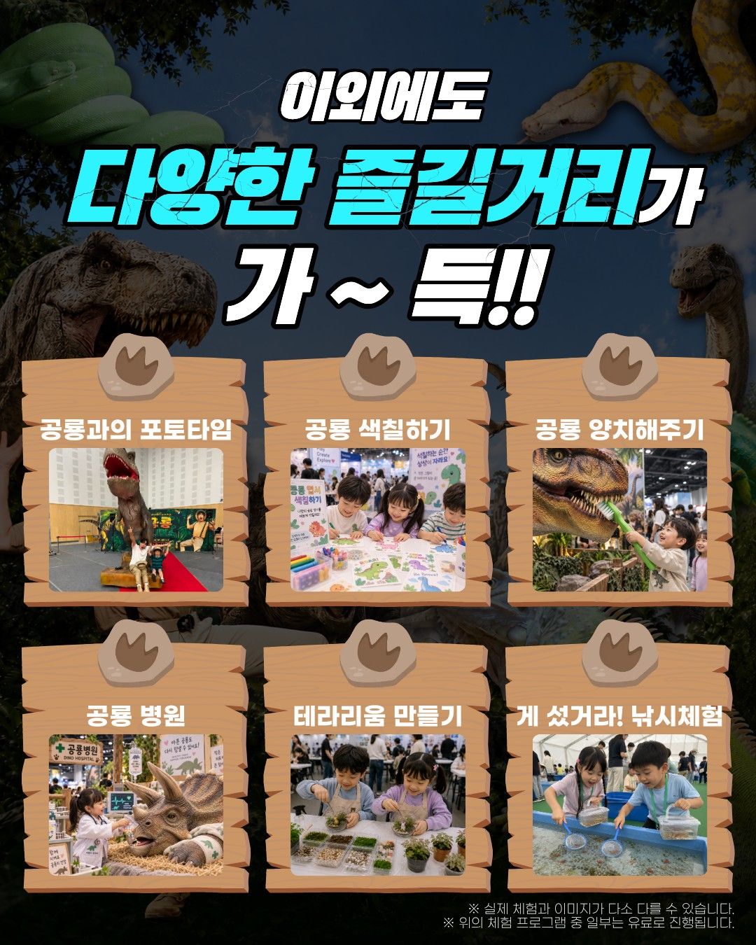 공룡쇼 with 파충류 in 광주 (키워 갯수 한정 특가 50% 할인)
